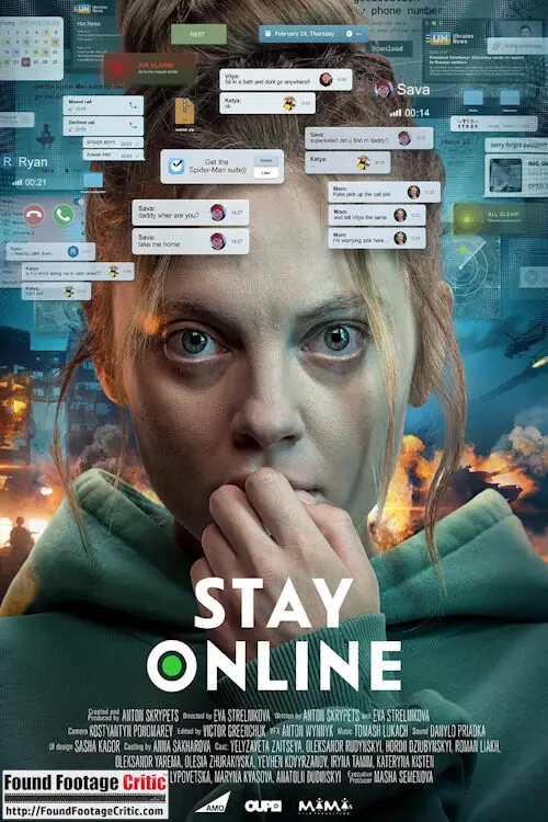 Stay Online (2023) - Found Footage Films Movie Poster (Found Footage Drama Movies)